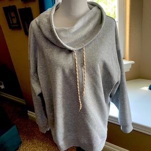 Cowl-Neck Sweatshirt